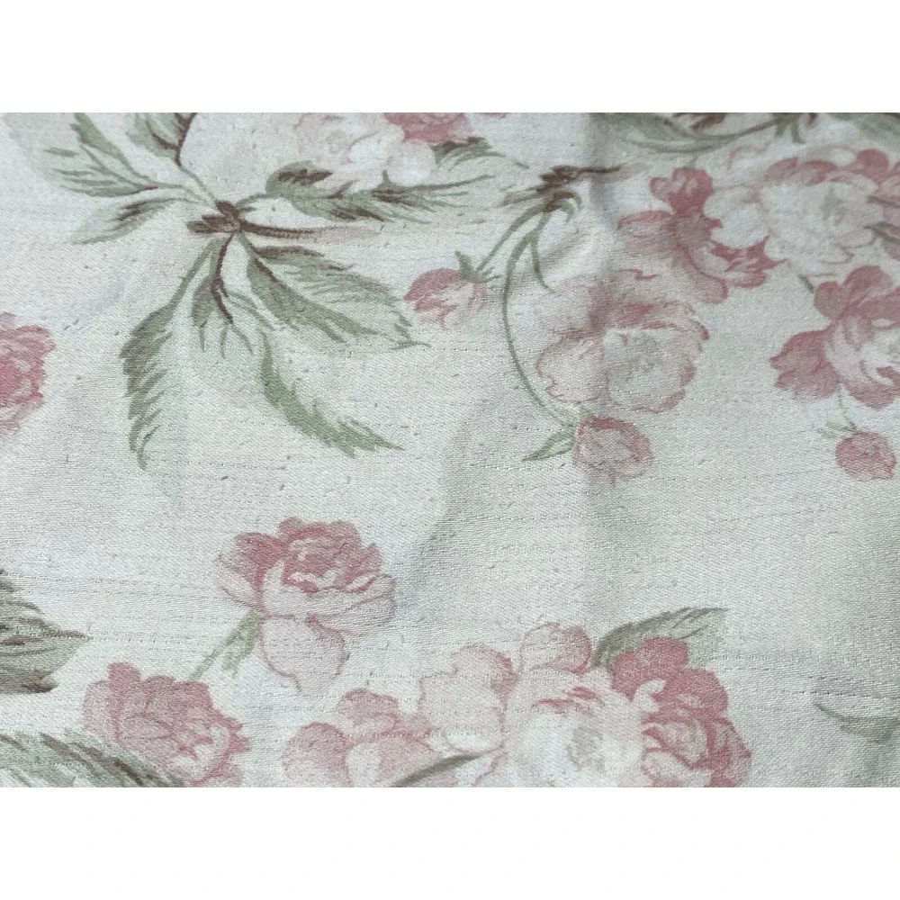 Ralph Lauren BELMONT OAKS Pillowcase Set KING Floral Ruffle ITALY Pair Vtg Shams